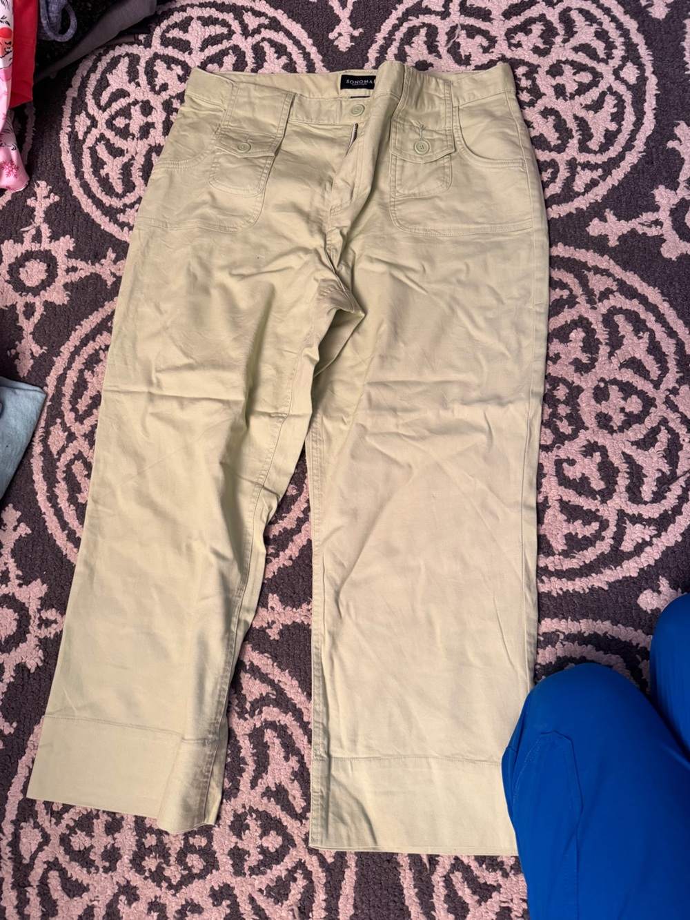 Sonoma Light Tan Women's Straight-Leg Trousers